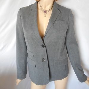 GAP Gray Button Down Career Jacket Blazer Sz 6